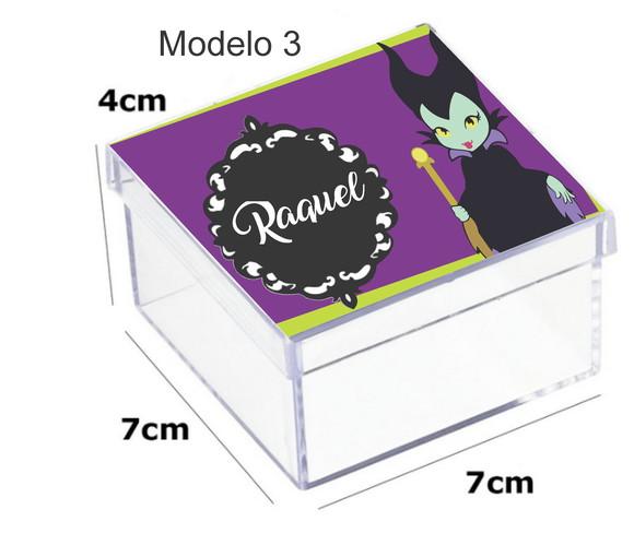 Caixa Acrilica 7x7x4- Malévola