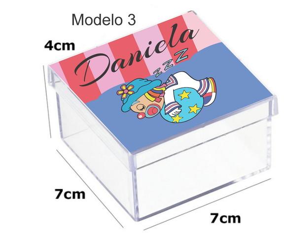 Caixa Acrilica 7x7x4- Patatí Patatá