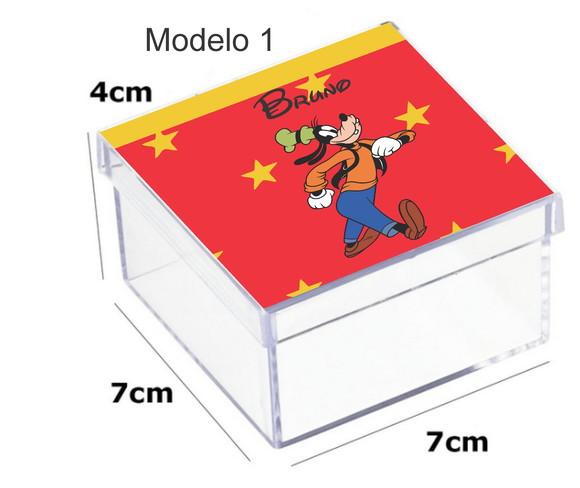 Caixa Acrilica 7x7x4- Pateta