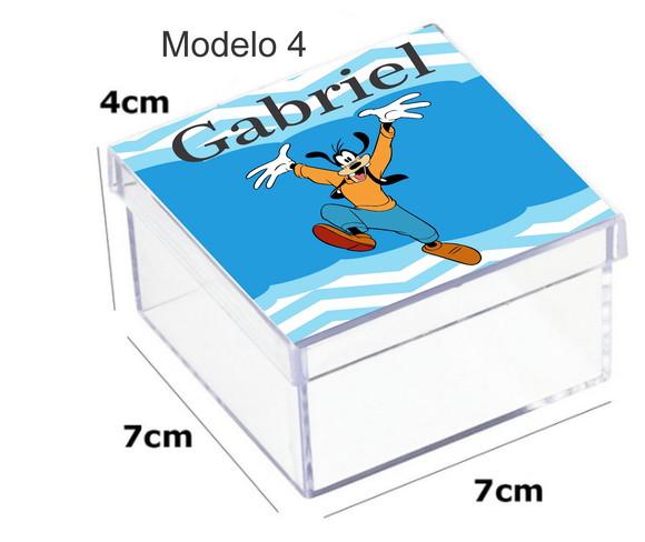Caixa Acrilica 7x7x4- Pateta