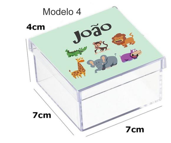 Caixa Acrilica 7x7x4- Safari