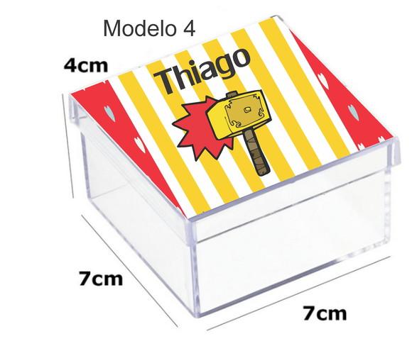 Caixa Acrilica 7x7x4- Thor