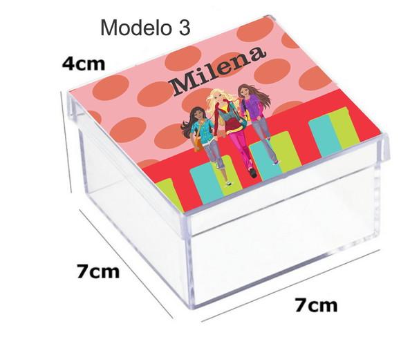 Caixa Acrilica 7x7x4-barbie