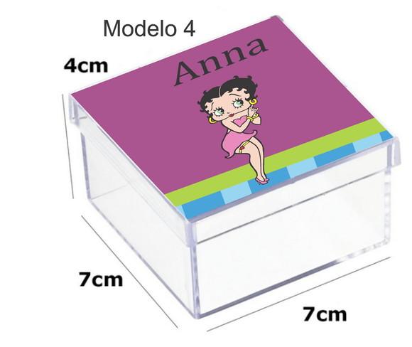 Caixa Acrilica 7x7x4-betty Boop