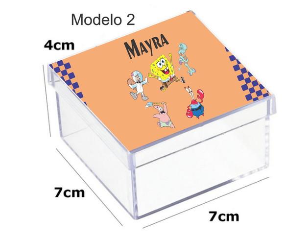 Caixa Acrilica 7x7x4-bob Esponja