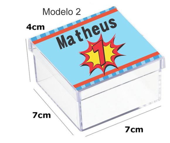 Caixa Acrilica 7x7x4-bomba