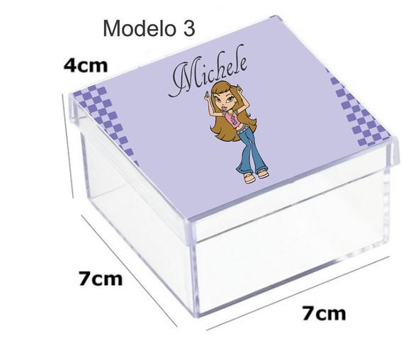 Caixa Acrilica 7x7x4-bratz