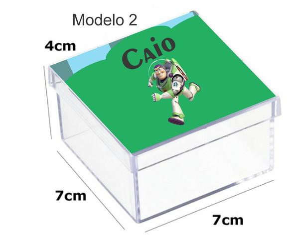 Caixa Acrilica 7x7x4-buzz Lightyear