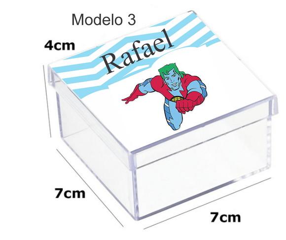Caixa Acrilica 7x7x4-capitão Planeta