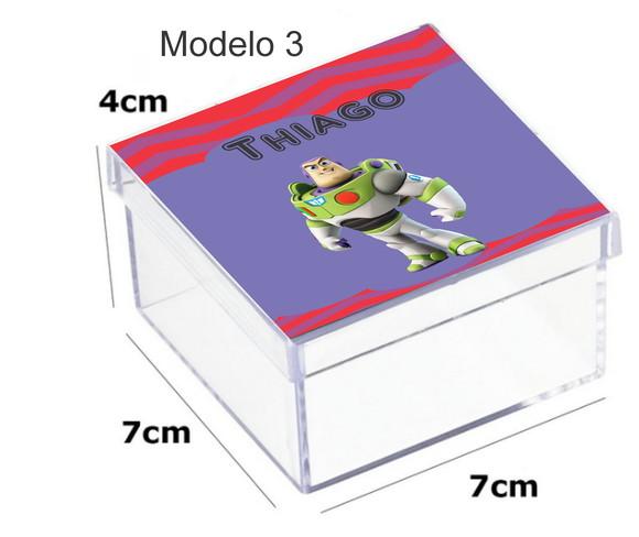 Caixa Acrilica 7x7x4-buzz Lightyear