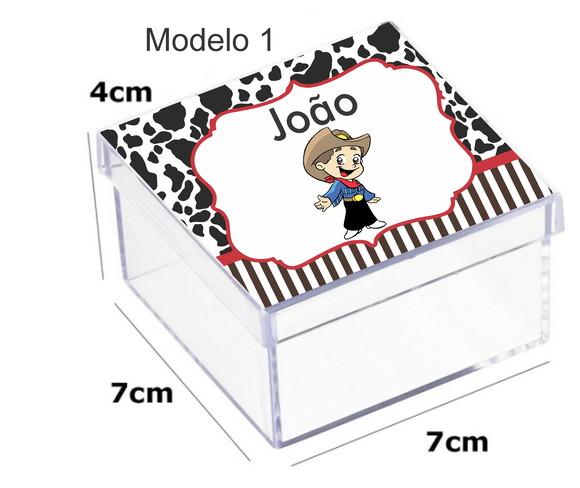 Caixa Acrilica 7x7x4-cowboy