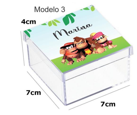 Caixa Acrilica 7x7x4-donkey Kong