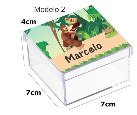 Caixa Acrilica 7x7x4-donkey Kong