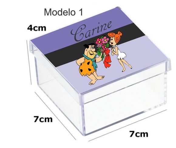 Caixa Acrilica 7x7x4-fred Flintstone