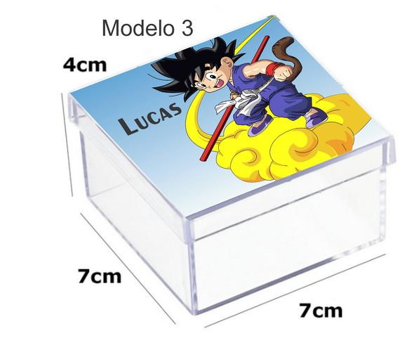Caixa Acrilica 7x7x4-goku
