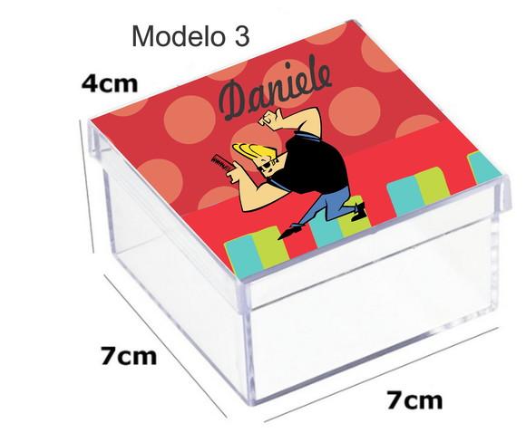 Caixa Acrilica 7x7x4-johnny Bravo