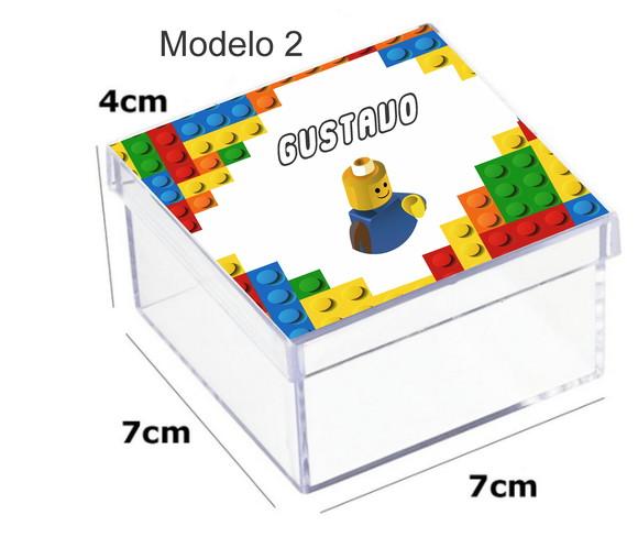 Caixa Acrilica 7x7x4-lego