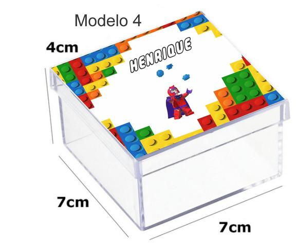Caixa Acrilica 7x7x4-lego