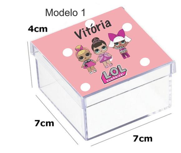 Caixa Acrilica 7x7x4-lol