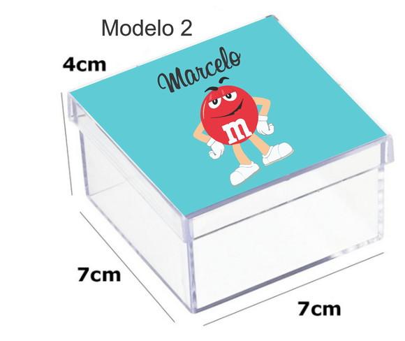 Caixa Acrilica 7x7x4-m&m