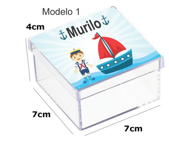 Caixa Acrilica 7x7x4-marinheiro