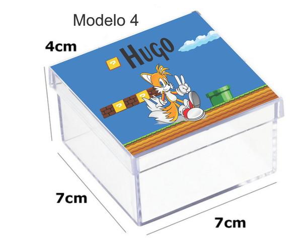 Caixa Acrilica 7x7x4-mario Bros