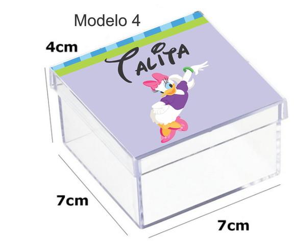 Caixa Acrilica 7x7x4-margarida