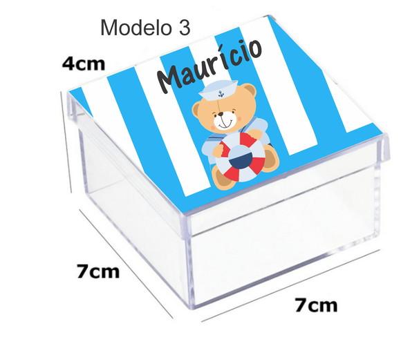 Caixa Acrilica 7x7x4-marinheiro