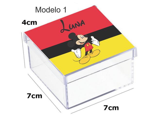 Caixa Acrilica 7x7x4-mickey
