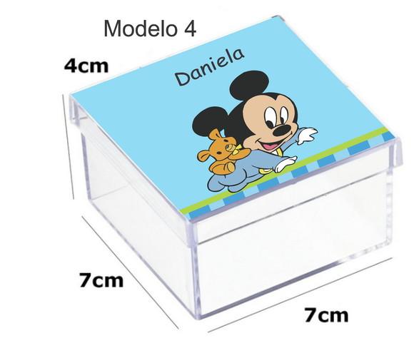 Caixa Acrilica 7x7x4-mickey Baby