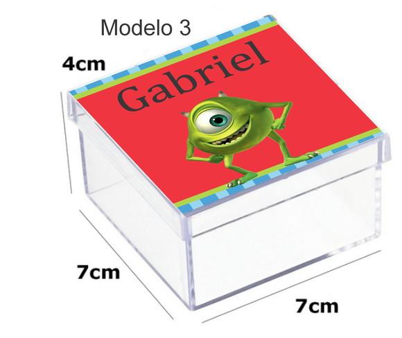 Caixa Acrilica 7x7x4-mike Wazowski