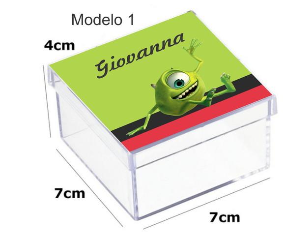 Caixa Acrilica 7x7x4-mike Wazowski