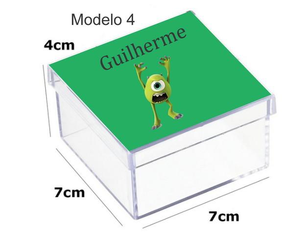 Caixa Acrilica 7x7x4-mike Wazowski