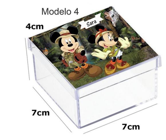 Caixa Acrilica 7x7x4-mickey Safari