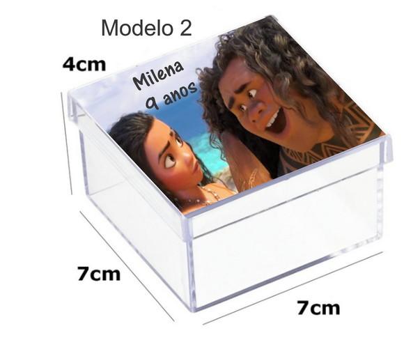 Caixa Acrilica 7x7x4-moana e Mauí