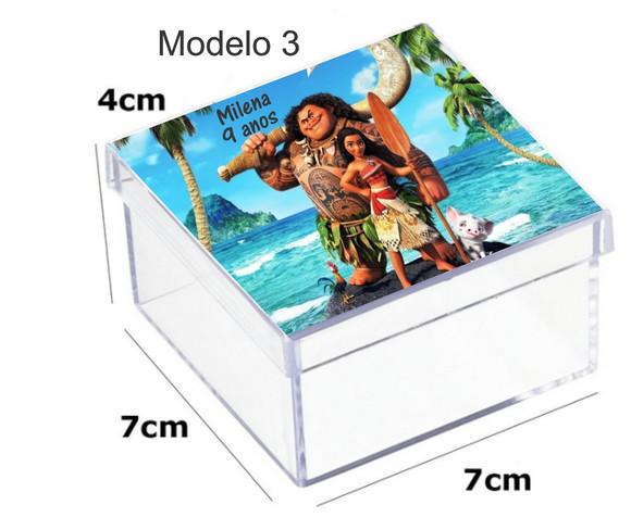 Caixa Acrilica 7x7x4-moana e Mauí