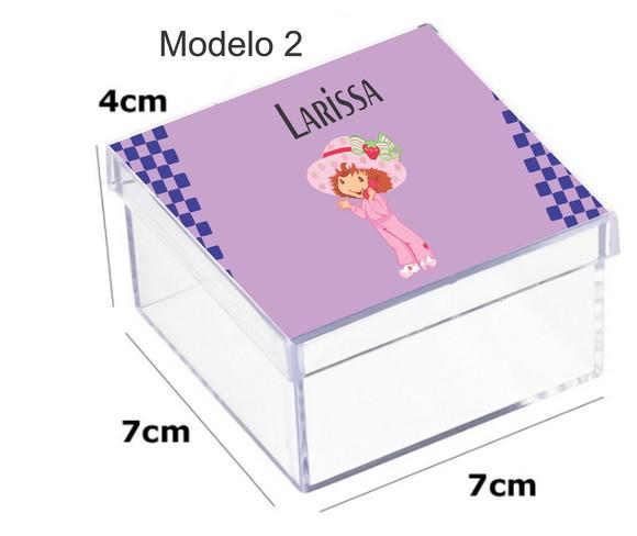 Caixa Acrilica 7x7x4-moranguinho