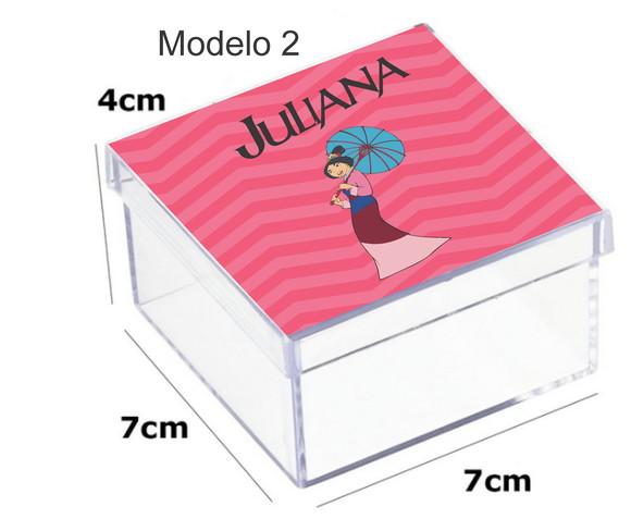 Caixa Acrilica 7x7x4-mulan