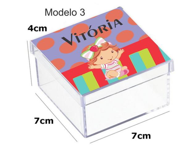 Caixa Acrilica 7x7x4-moranguinho