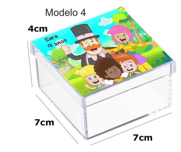 Caixa Acrilica 7x7x4-mundo Bita