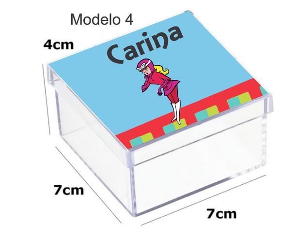Caixa Acrilica 7x7x4-penelope Charmosa