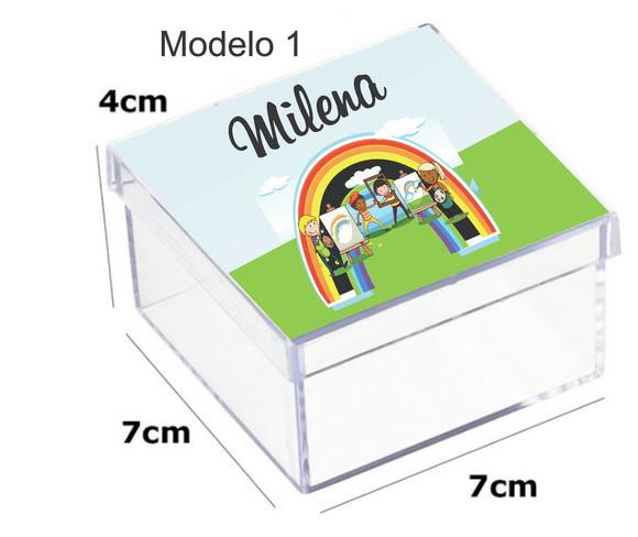 Caixa Acrilica 7x7x4-pintando o 7