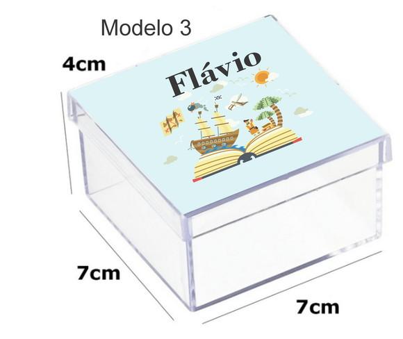 Caixa Acrilica 7x7x4-pirata