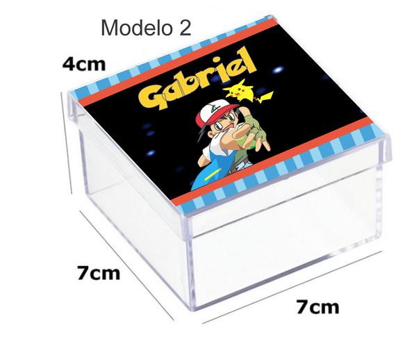 Caixa Acrilica 7x7x4-pokemom