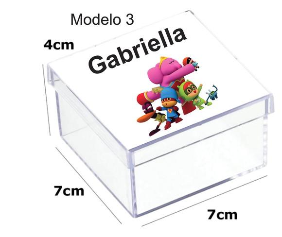 Caixa Acrilica 7x7x4-pocoyo