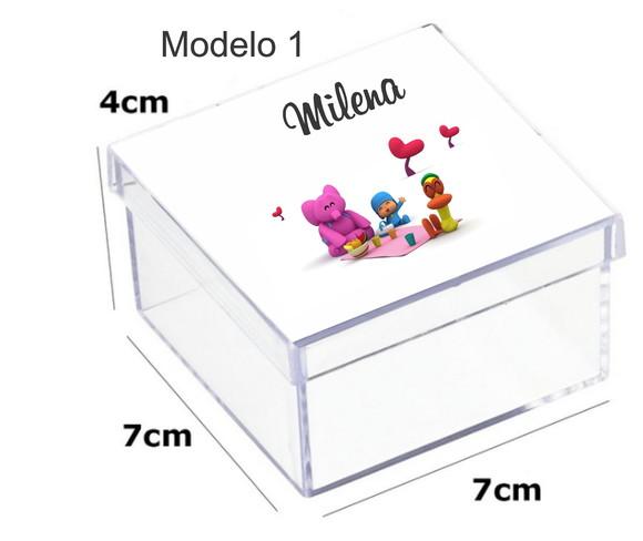 Caixa Acrilica 7x7x4-pocoyo