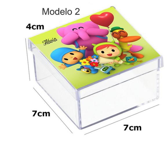 Caixa Acrilica 7x7x4-pocoyo
