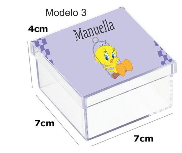 Caixa Acrilica 7x7x4-piu Piu