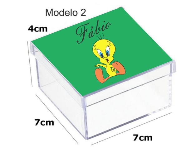 Caixa Acrilica 7x7x4-piu Piu