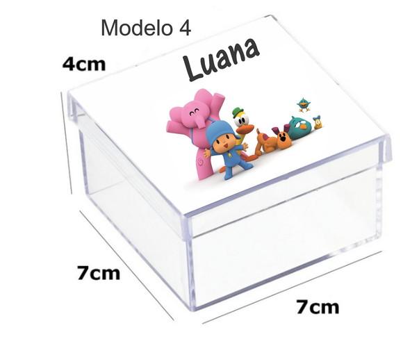 Caixa Acrilica 7x7x4-pocoyo